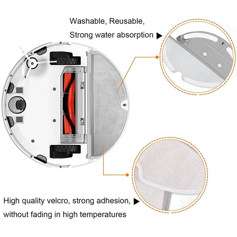 Kit d'accessoires pour robot Xiaomi Roborock, station d'accueil, brosse de rechange et livre pour aspirateur Xiaomi, S50, S51, S55, S5, 19 pièces