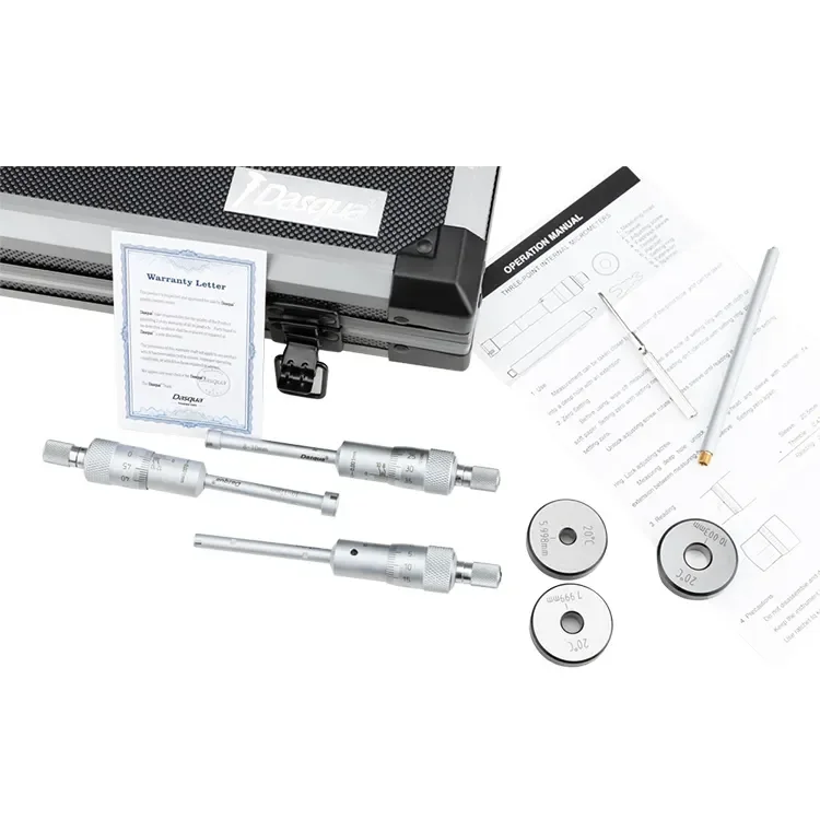 

High Quality 50-100 Mm 3 Points Inside Micrometer Set Three Points Internal Micrometer Set Measuring Tool