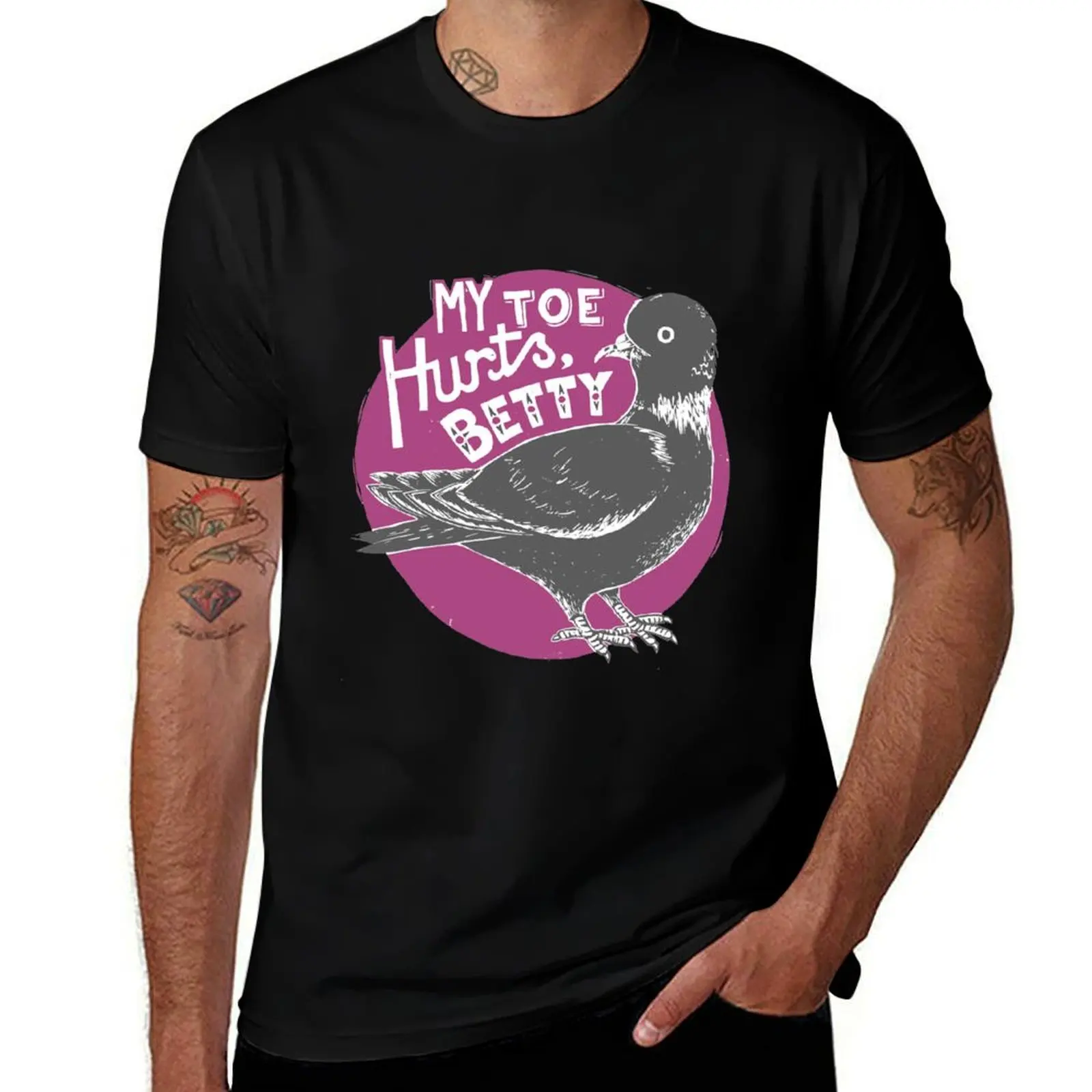 My Toe Hurts Betty Pigeon Bird T-Shirt sports fans essential t shirt T-shirts for men cotton