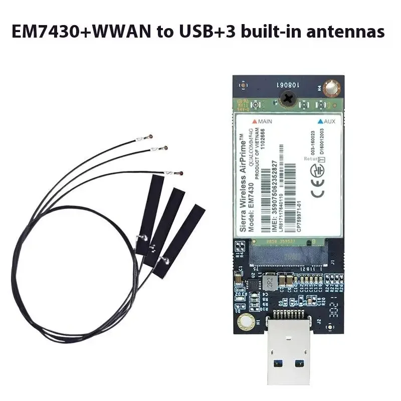 1 Set 4G CARD 300Mbps WWAN Wireless EM7455 1103582 FDD/TDD LTE Cat6 NGFF M.2 4G MODULE For Laptop And 4G Router