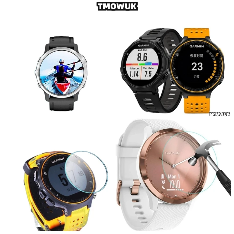 

For Garmin Forerunner 645 735 745 935 945 955 965 970 Fenix 7 7S 7X Pro Ultra - Thin 9H Anti - Scratch HD Tempered Glass