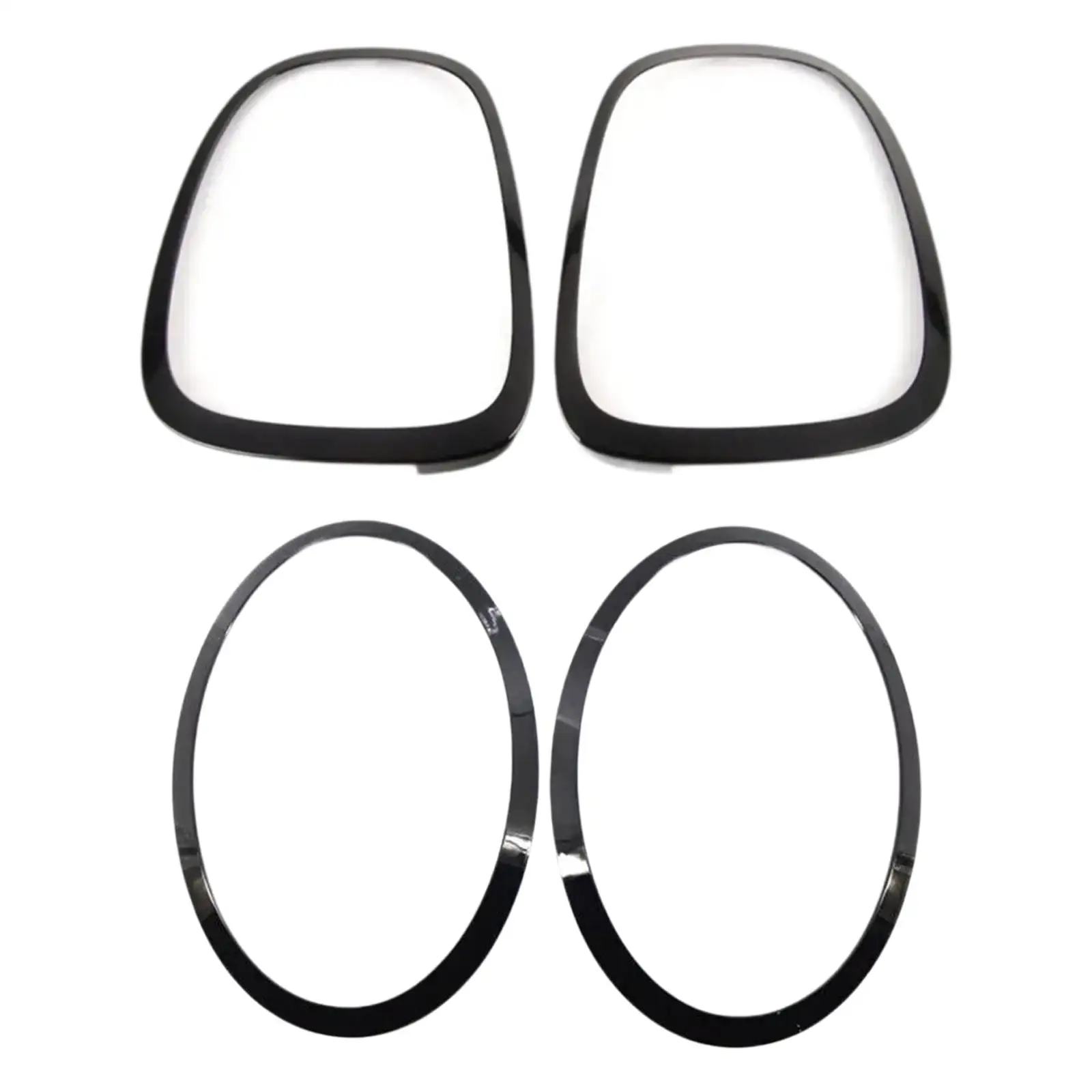 2x Headlight Trim Ring 51137449209 51137449210 Head Light Trims Left Right Gloss