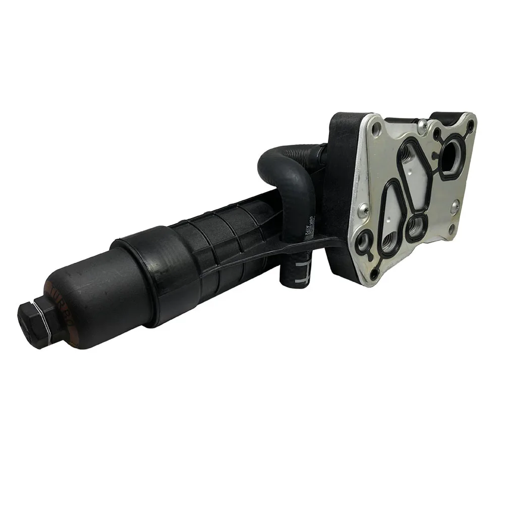 Para kit de vedação de motores Mercedes M271 módulo de refrigerador de óleo 2711801010   Acessórios para carro preto Filtro de óleo plástico novo