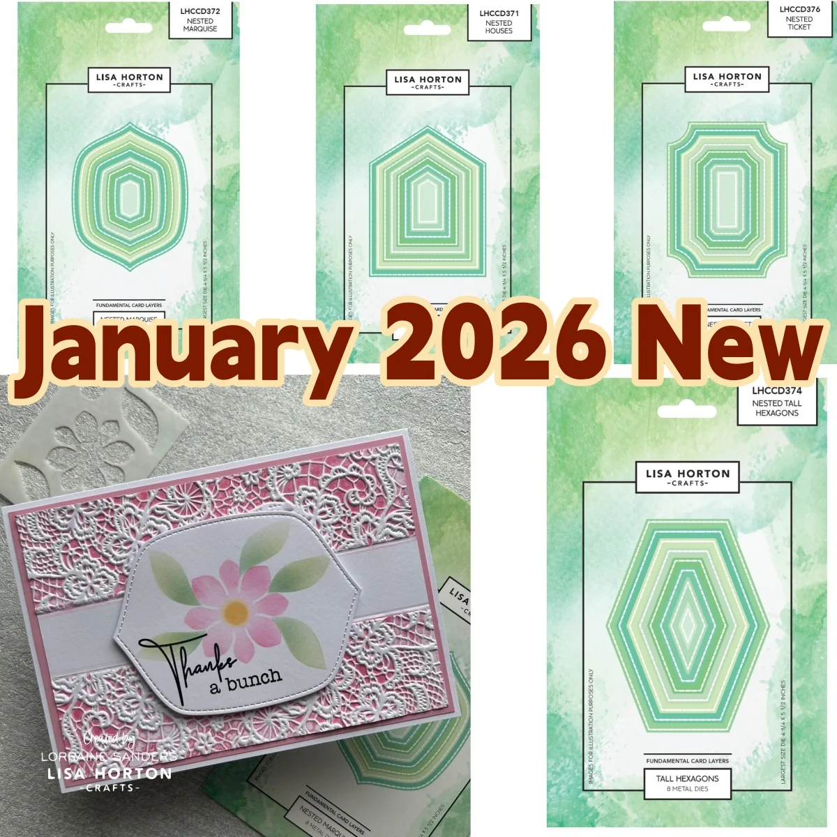 

Valentine's Day 2026 Post Box Mini Notecard Postage Frames Metal Cutting Dies Clear Stamps For DIY Decorating Scrapbook New