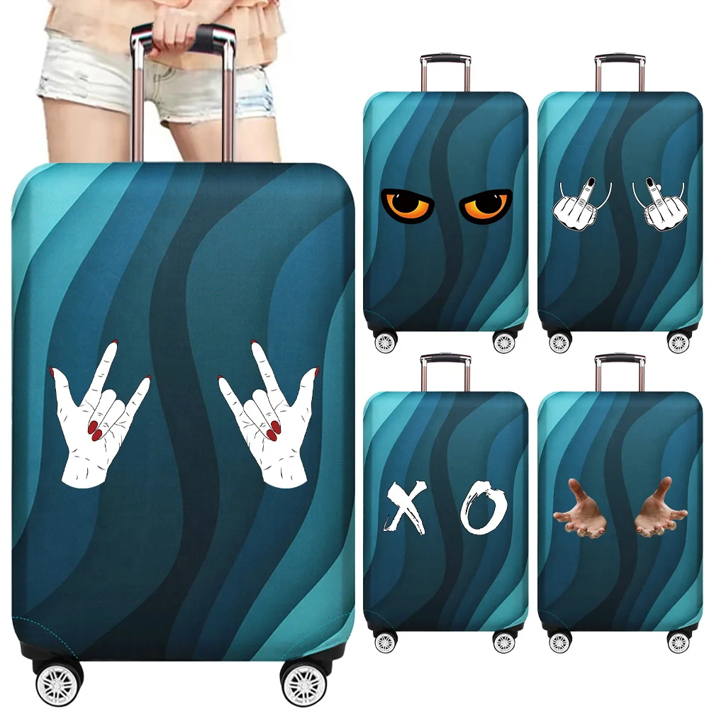 

Trolley Box Cover Travel Accessories Fashion Thick Elastic 18-32inch Luggage Cover Protector Chest Series Washable