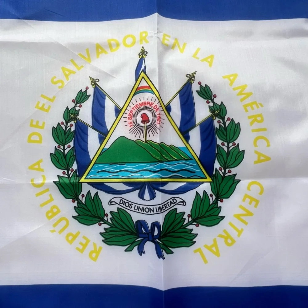 Salvador flag 90x150cm SV SLV El salvador flag hangs high quality 3x5 ft polyester polyester decorative flag banners decorated