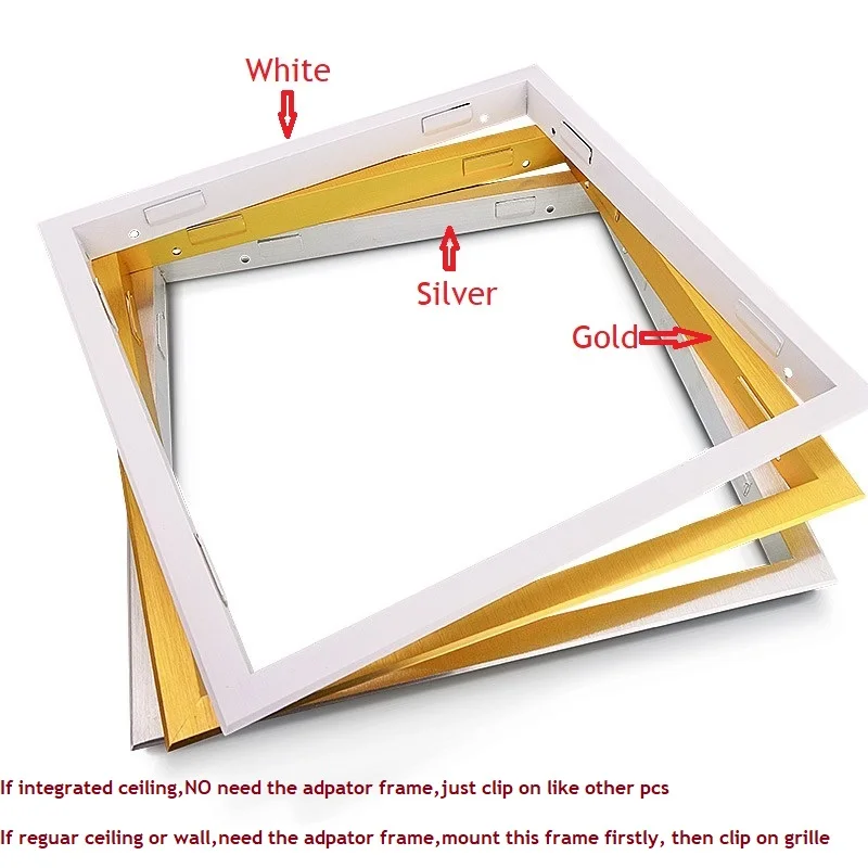 1Pc Aluminum Plastic 30*30cm Square Sidewall Soffit Air Vent Grille Cover Replacement