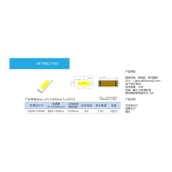 200PCS white 6000K LED SMD 1860 7035 7545 Chip 9V 6V 1500MA 1500LM FOR Car Headlights H7 LED H4 H1 H3 H11 9005 HB4/9006