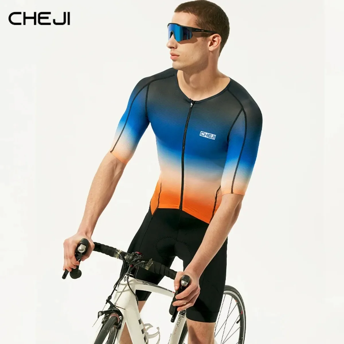 Cheji Men\'s Riding Tights Jumpsuit Cycling Clothing Quick Drying High Quality Jersey Summer Cycling Pants Equipment Sports New