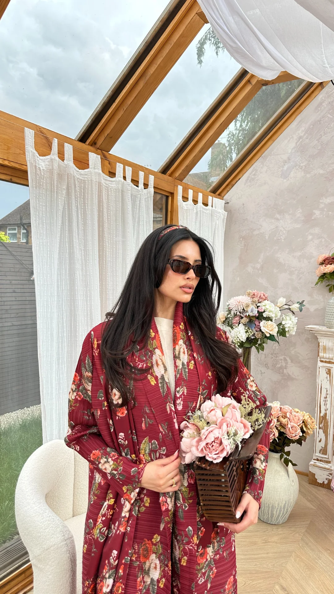 عباية نسائية أنيقة من KAF مع سترة مطبوعة كلاسيكية برباط فضفاض مقاس كبير ثوب مسائي غير رسمي ملابس مأدبة رائعة #3