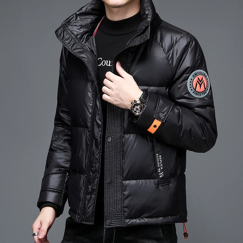 Mens Winter Puffer ลงเสื้อแจ็คเก็ตผู้ชายยี่ห้อคุณภาพสูง80% สีขาวเป็ดลงเสื้อ2022เสื้อโค้ทเด็กผู้หญิงหนา Hooded Jacket สำหรับ man