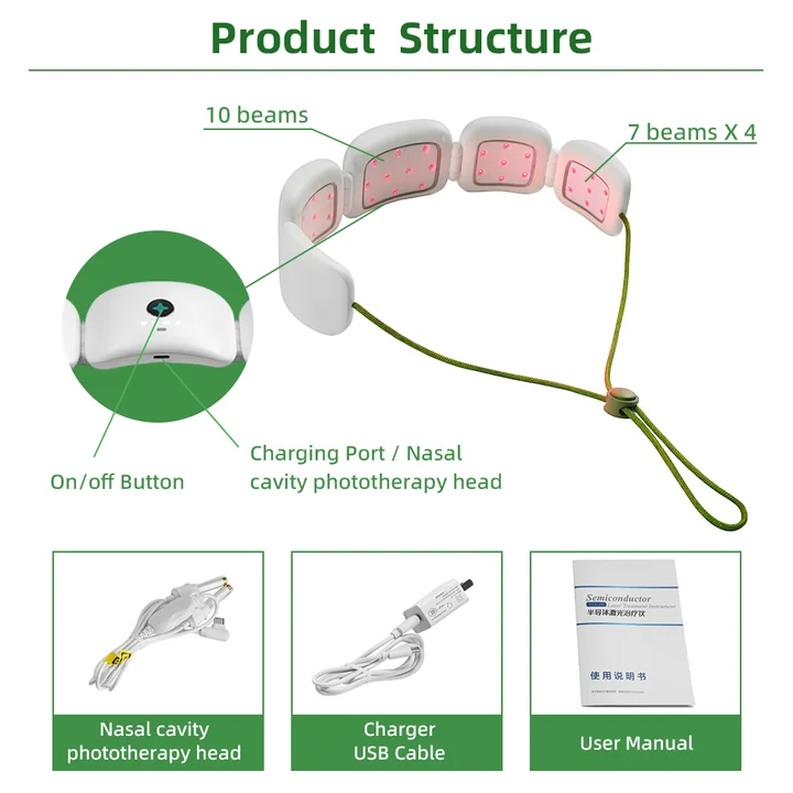 Cervical Osteoarthritis Acupuncture Physical Therapy LLLT 650nm Infrared Cervical Spine Physiotherapy