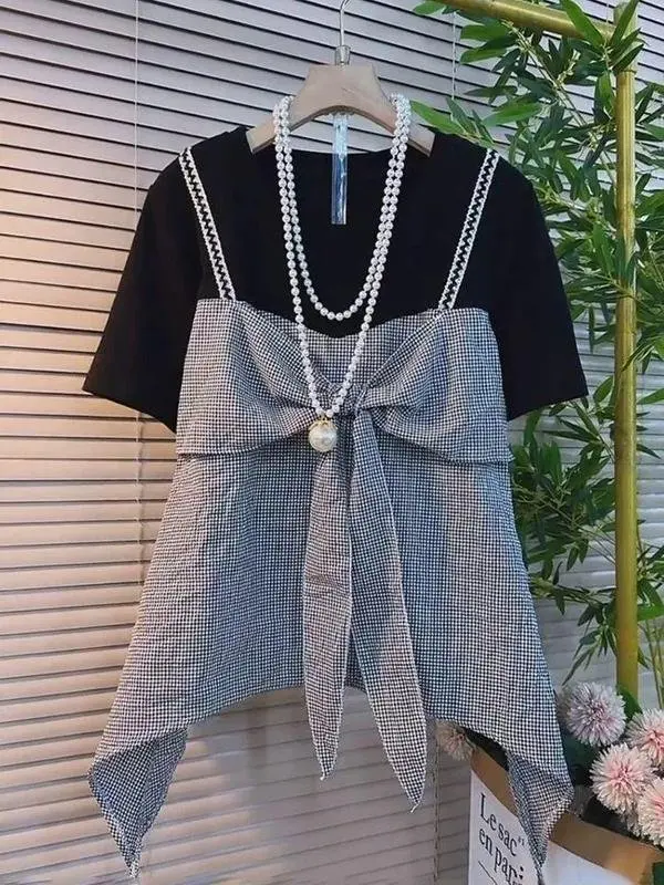 camisa-masculina-retro-color-block-de-manga-curta-com-design-assimetrico-e-bolso-tipo-lenco-colecao-verao-estilo-empresarial