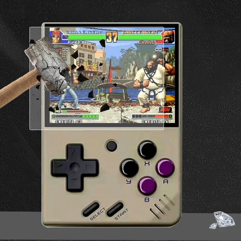 Miyoo mini v2用の硬質強化ガラス保護フィルム,ポータブルゲームコンソール用の保護アクセサリー