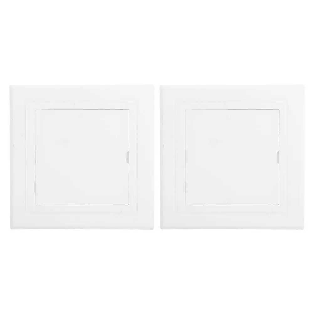 2Pcs ABS Air Conditioner Cover White Plastic Ceiling Access Panel Inspection Port Door for Drywall Wall Hole Cover Vent Panel