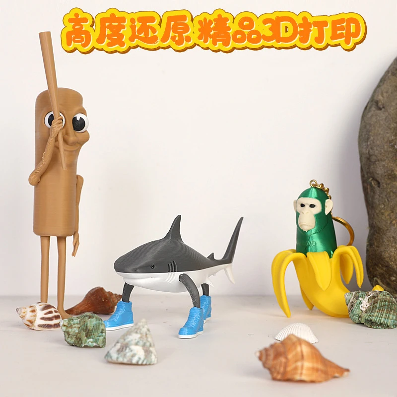 Tralalero Tralala ตัวเลขการกระทํา Tungtung Sahur Brainrot ตุ๊กตาอะนิเมะคลาสสิกของเล่นเครื่องประดับรถตกแต่งบ้านของขวัญขายร้อน