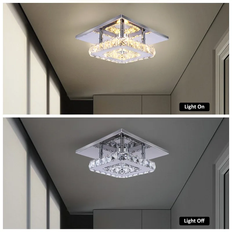 Imagem -05 - Modern Frixchur Led Crystal Chandelier Lâmpada do Teto Decoração Simples Eletrodomésticos Escadas Decoração da Sala Novo 2024