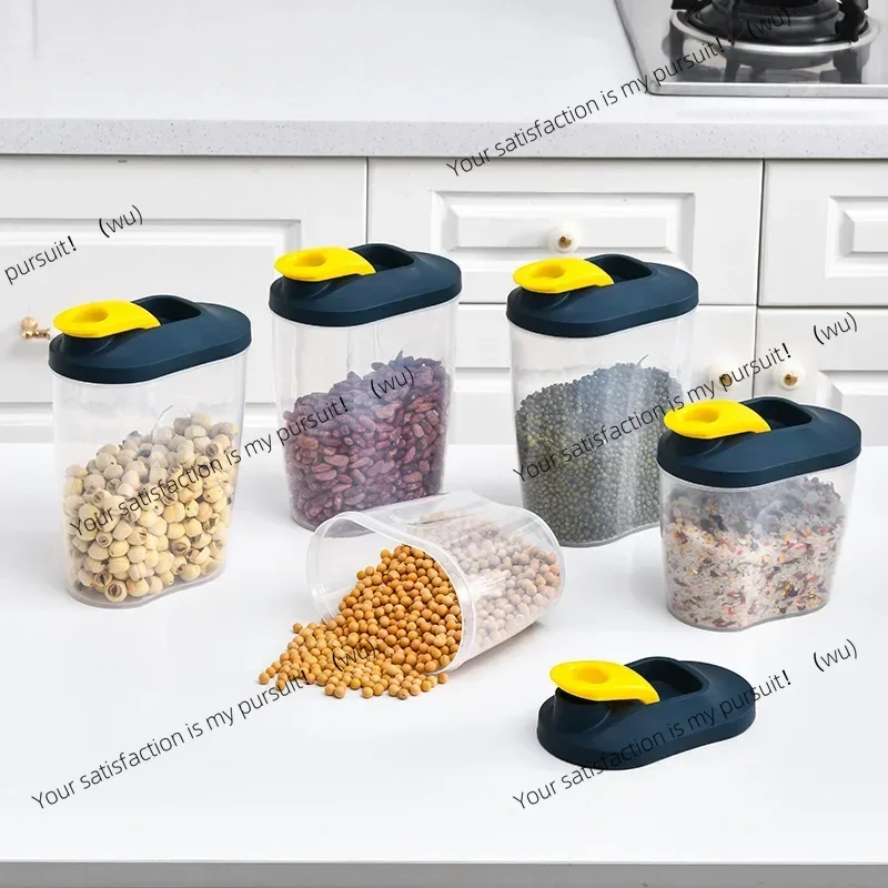 Grain sealed tank 1000/1500 ml, large capacity sealed plastic storage box, household dry food container