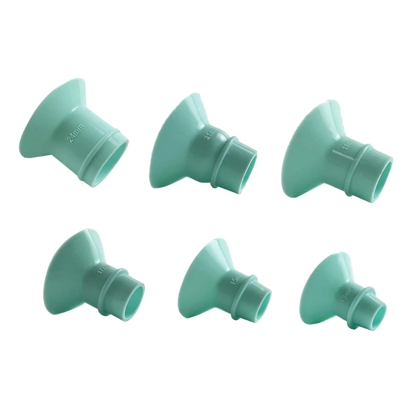 Inserção flange silicone para conversores flange bomba tira leite 13/15/17/19/21/24mm acessórios bomba tira leite