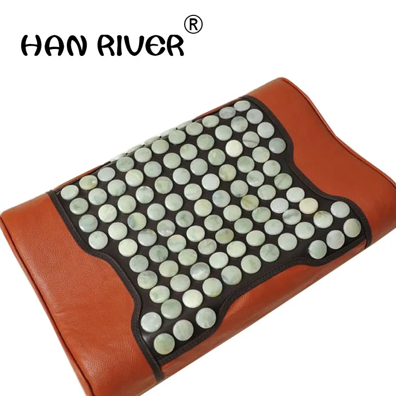 

Jade pillow traction bed pillow health care pillow body neck massager heat comfortable gift