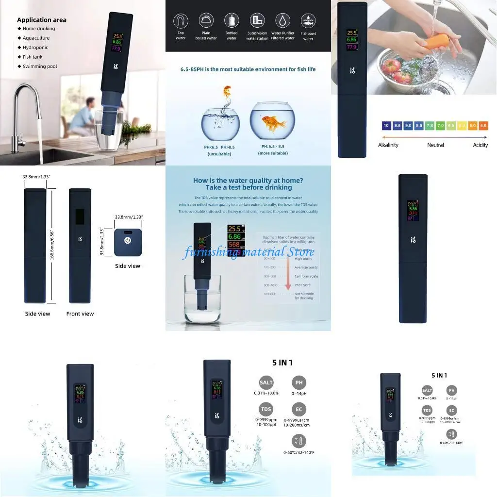 

Y5GD Reliable Water Quality Meter Essential Tool for Laboratories Research Facilities
