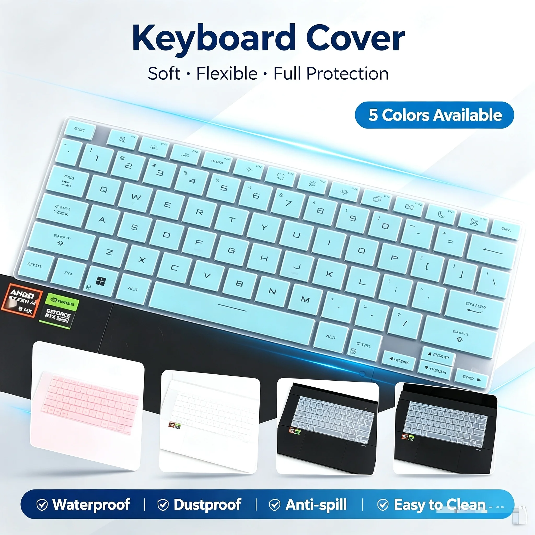 Keyboard Cover Skin for ASUS ProArt P16 H7606W ProArt PX13 HN7306W HN7306E No Screen Press, Dust‑Proof Custom