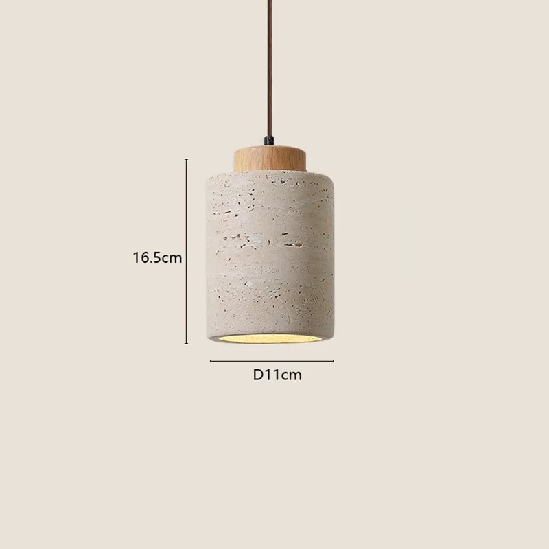 Japanse moderne designer wabi-Sabai slaapkamer nachtkastje verlichting bar B&B gele grot stenen kroonluchter nachtkastje hangende draad lamp