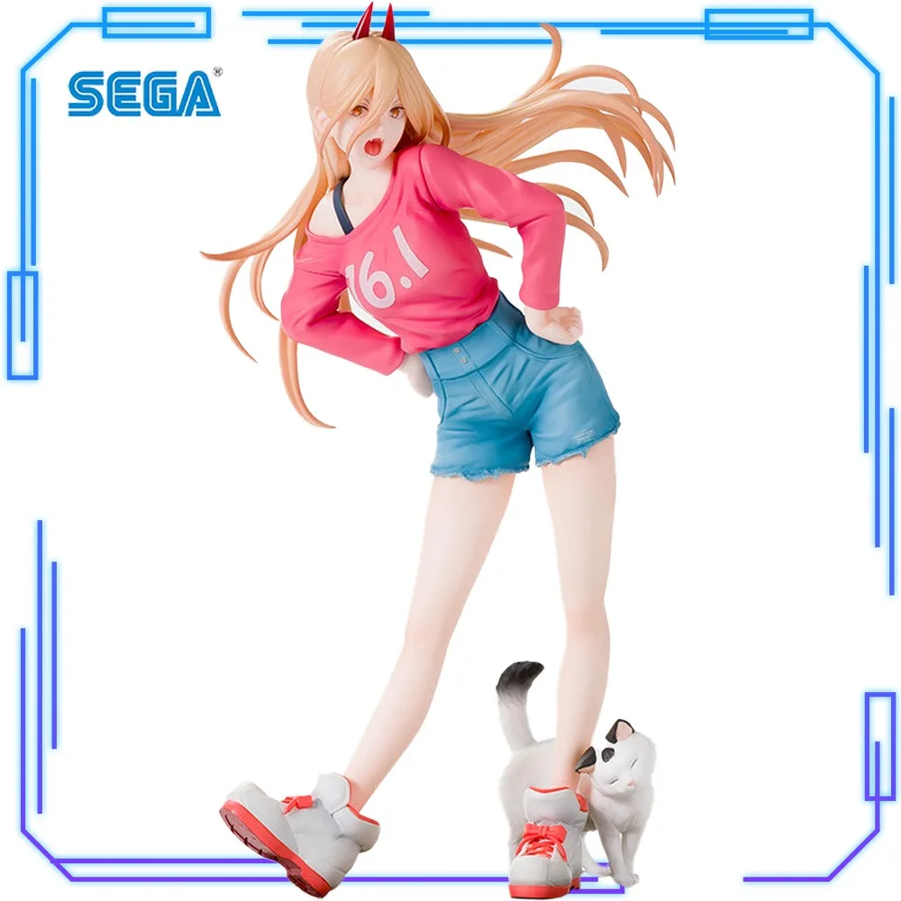 In Magazzino SEGA Originale Genuino Motosega Uomo Nyaako Power Luminasta 22 cm Anime Ragazza Collezioni Modello Giocattolo Figure Regalo Di Compleanno