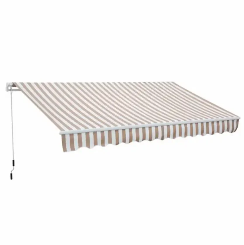 

Retractable Awning Ty Remote Control Outdoor Sun Shade Aluminum Alloy Frame Polyester Sail Modern Design with Carry Bag