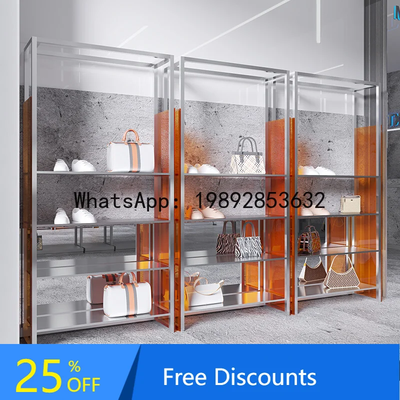 

Shoe Rack Clothing Store Bag Display Cabinet Multifunctional Commercial Storage Rack Boutique Rack