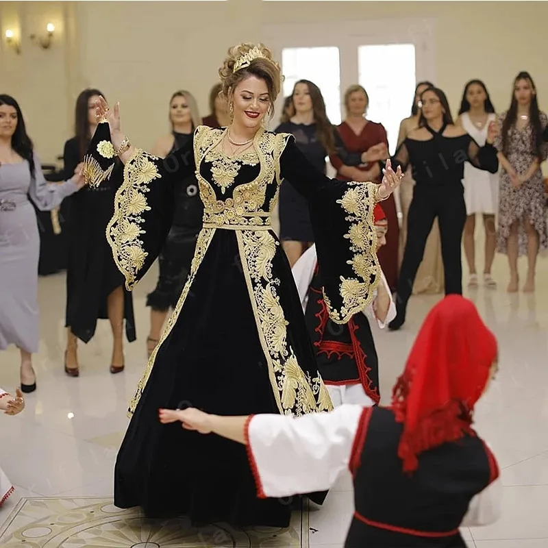 Traje tradicional De caftán De Albania, vestido De noche De Karakou, apliques argelinos, Túnica De boda, vestidos De fiesta De graduación 2022