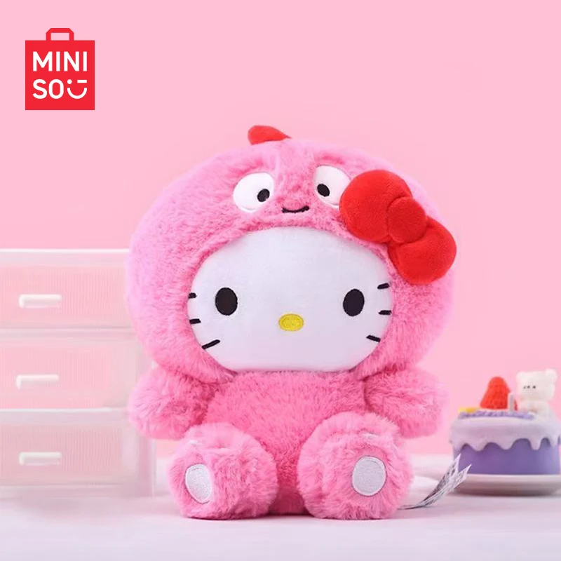 Новая серия динозавров MINISO, плюшевые куклы, аниме-фигурка, HelloKitty Cinnamoroll Pochacco Kawaii, орнамент, сбор, индивидуальный подарок на Хэллоуин