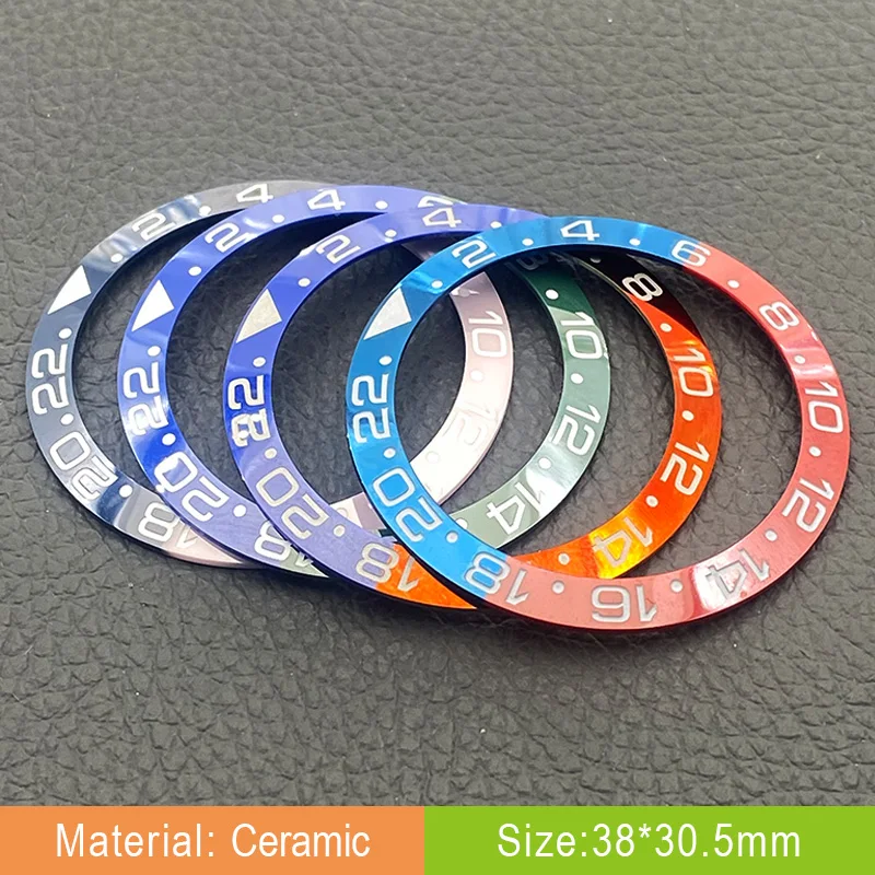 Mod Slope Ceramic Watch Bezel Insert 38.8 X30.5 Fits SKX007 SKX009 SPRD Seamaster GMT Diving Watch Replace Parts Customized Logo