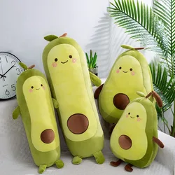 Stuffed Fruit Avocado Doll Green Giant Avocado Plush Toy Soft Doll Big Sleeping Pillow Birthday Cute Gift for Girl Room Decor
