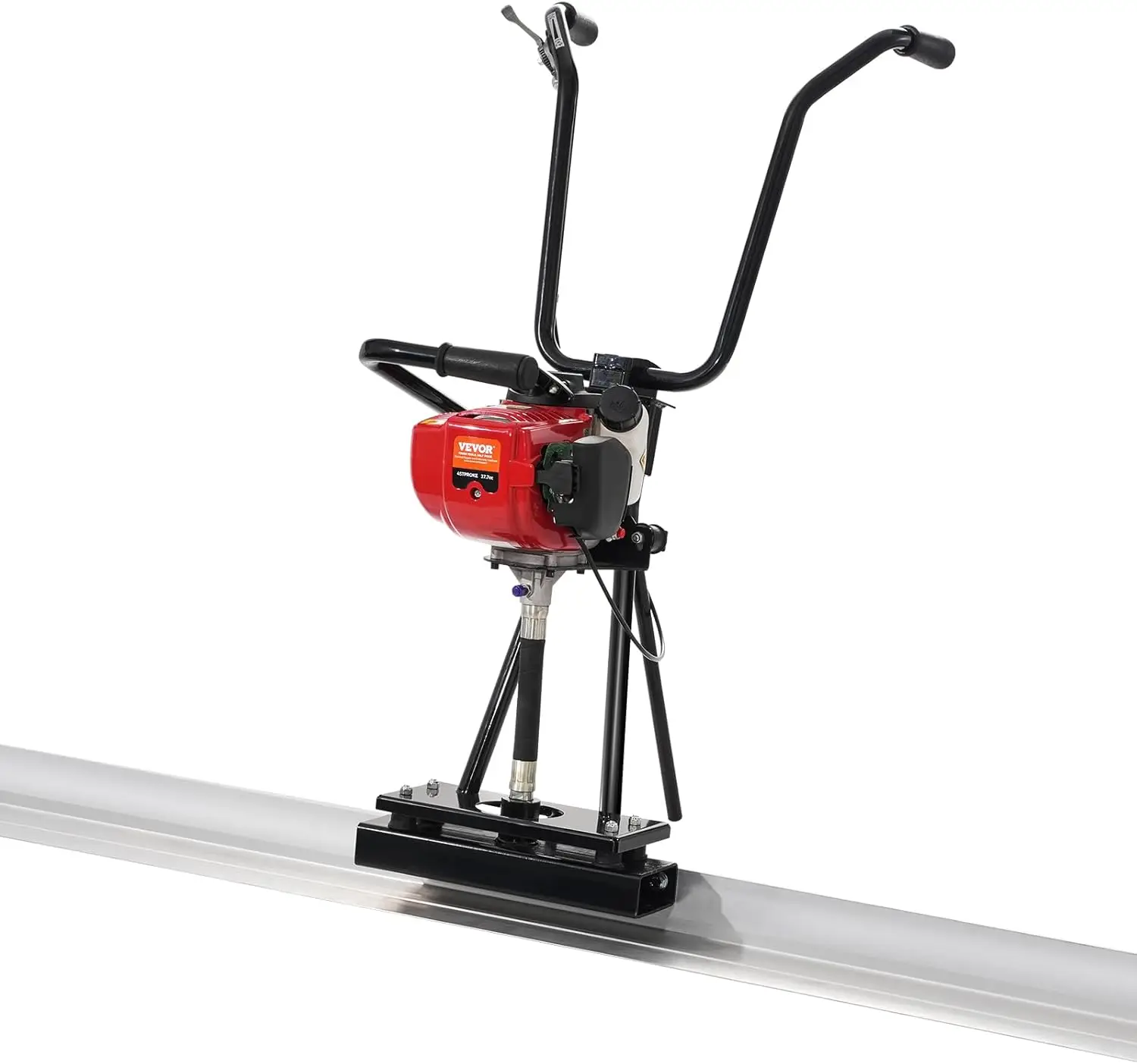 

Concrete Power Screed, 6ft Aluminum Board Straight Edge Bar Set, 4 Stroke Cement Finishing Vibrating Motor with Height