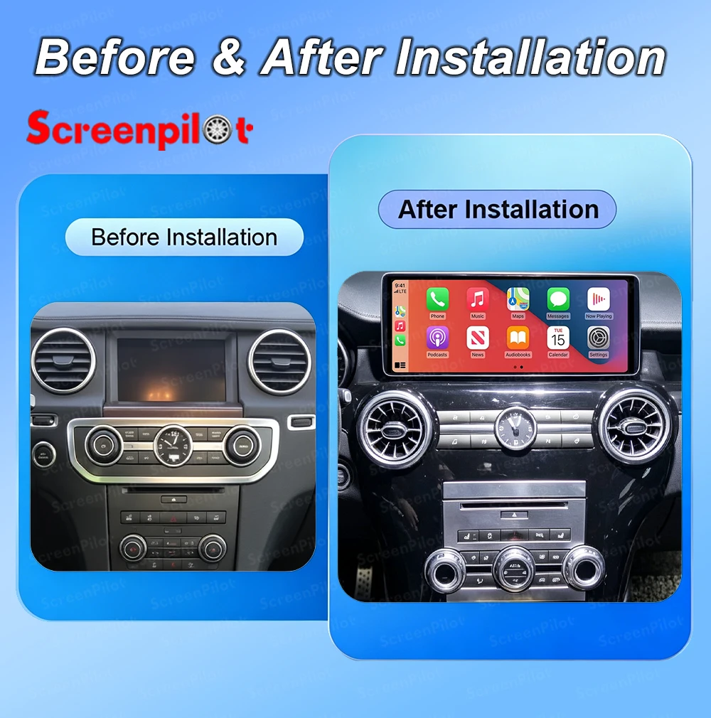 12.3 inch Android 16 For Land Rover Discovery 4 LR4 2009-2016 Car Radio Stereo Head Unit Multimedia Video Player GPS Navigation
