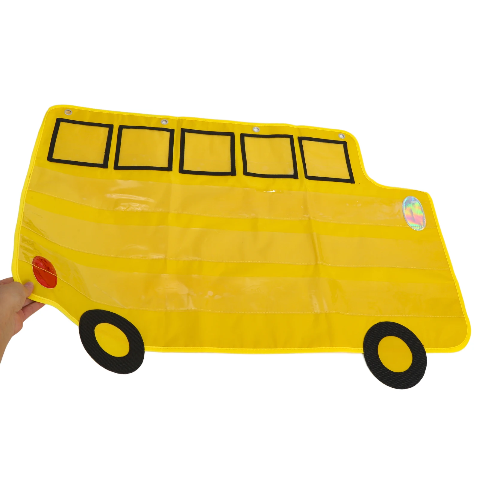 مخطط جيب واسع على شكل حافلة، حل تخزين للفصل الدراسي، منظمة المعلم، أنشطة محو الأمية، أداة تعليمية