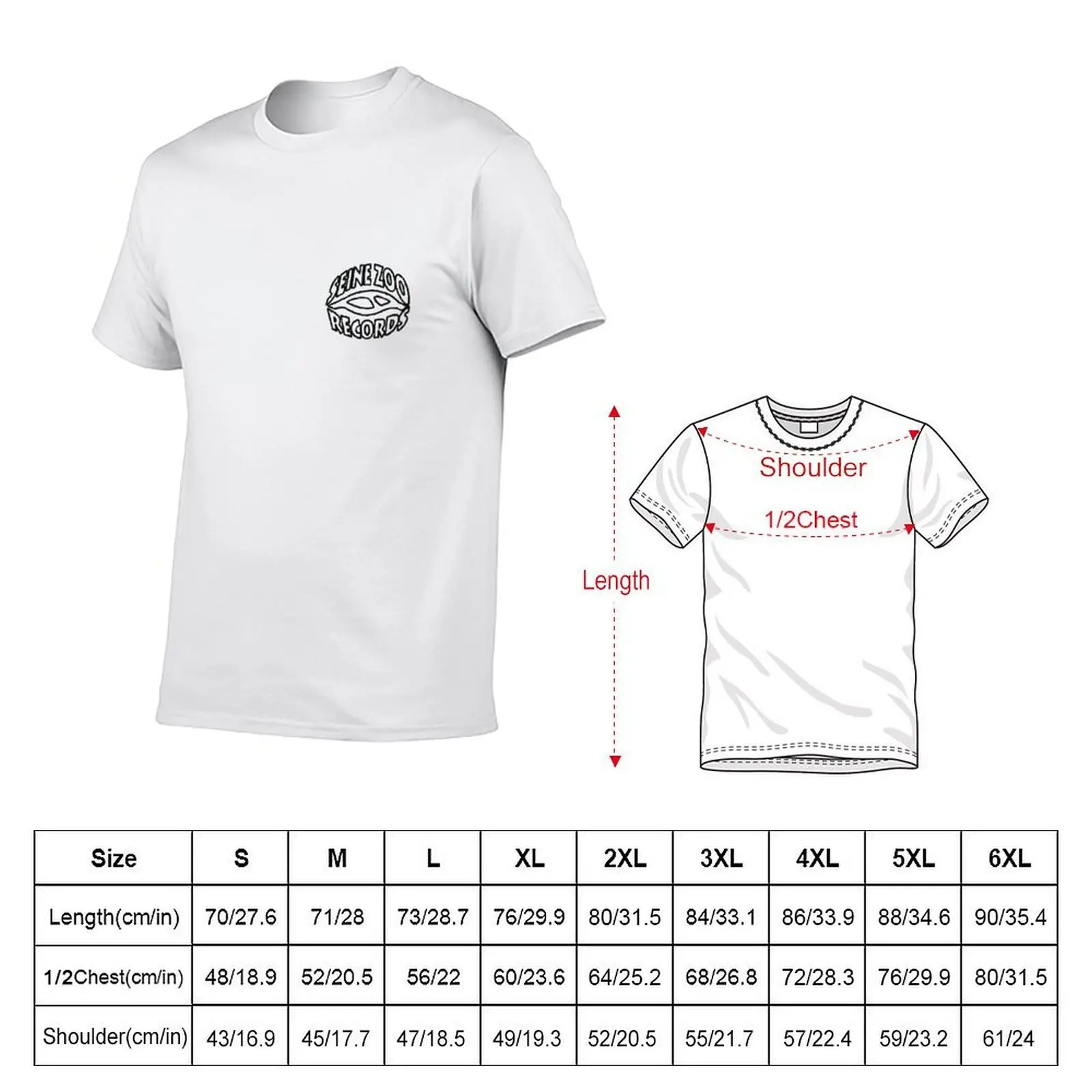 Seine Zoo Records T-Shirt t shirts with prints t shirt man plain man t shirt designer T-shirt