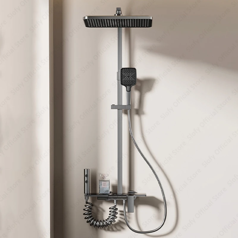 

Душевая система с регулируемой высотой и большой душевой насадкой с дождевой насадкой. Превосходный алюминиевый режим клавиш фортепиано. Душевые комнаты.