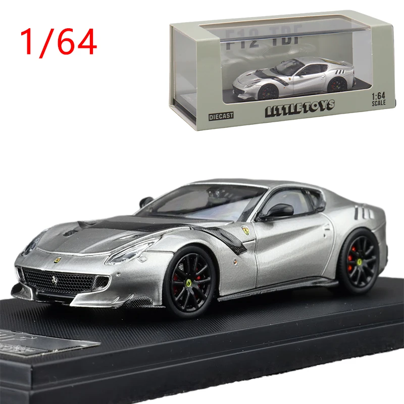 Diecast 1/64 Model Car Ferrari F12 TDF Alloy Car Model Ferrari Play Vehicles Toys for Boys