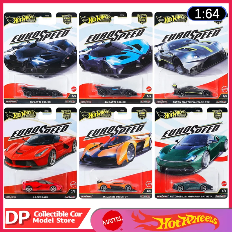 

Hot Wheels 2025 Premium Car Culture L Case (Mix 6) Eurospeed set Collectible 1:64 Scale Die-Cast Model Vehicle Cars
