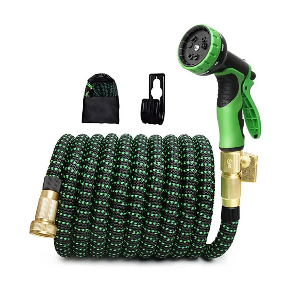 

100FT Garden Watering Hose Set Garden Water Hose 30m After Turning on Water Can Wash Car Watering Flowers Gardening Tools