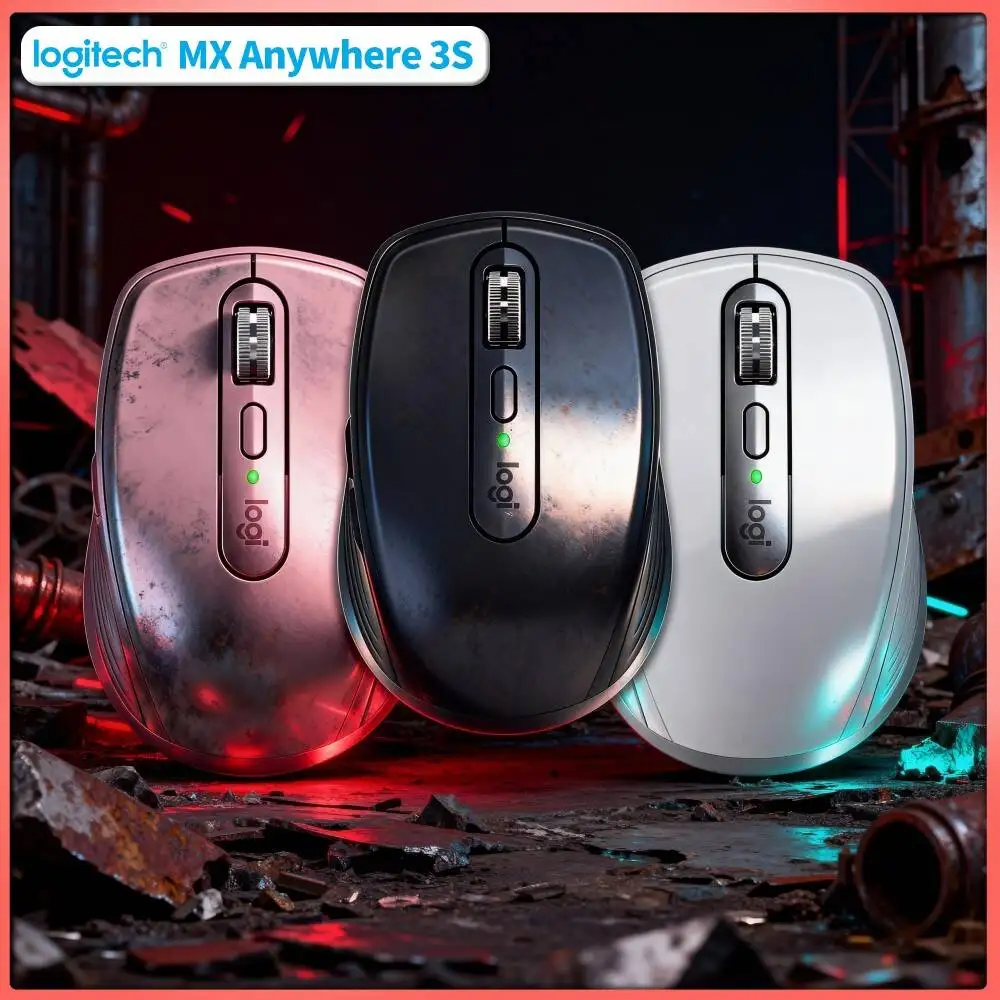 Ergonomic Wireless MX Anywhere 3S - 8K DPI, MagSpeed Wheel, Anti-Slip, Great for Pet Shop & Pet Need Matching