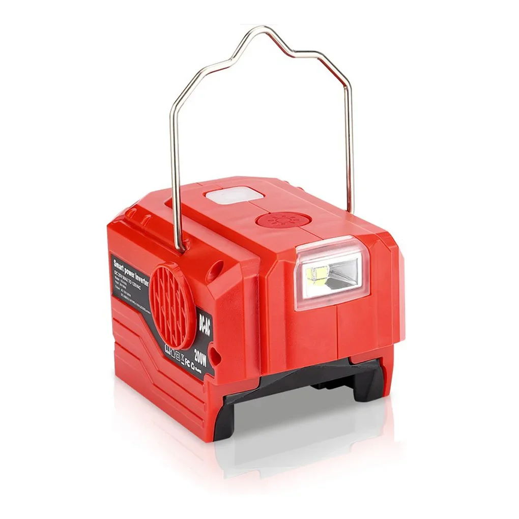 200W Omvormer Generator 120V/220V Voor Bosch 18V Batterij Adapter Camping Werklamp Efficiënte Power conversie Tool