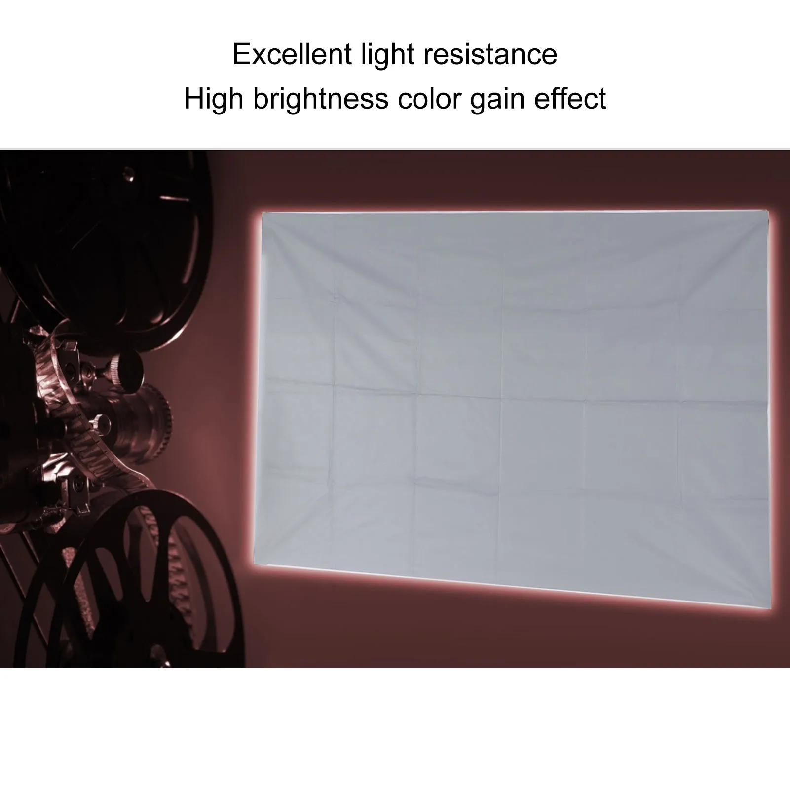 HD Projection Screen Foldable Movie Screen Outdoor Screens for Movies Video Projection Screens for Home for Outdoor for Travel