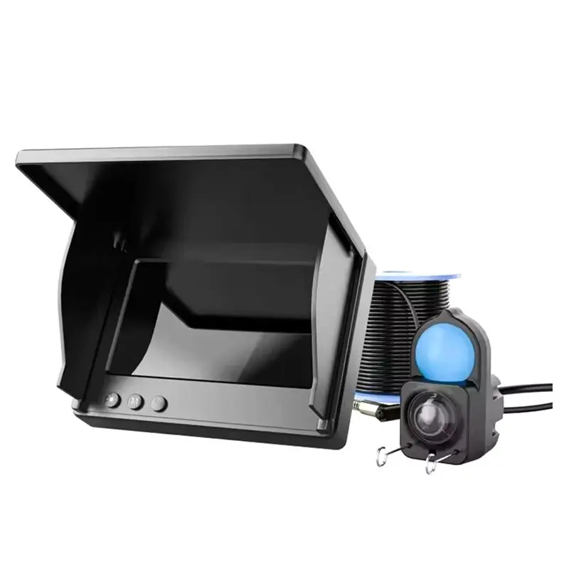 

Портативный эхолот для поиска рыбы с 4,3-дюймовым ЖК-дисплеем, подводный, 120 метров ° Рыболовная камера с ночным видением