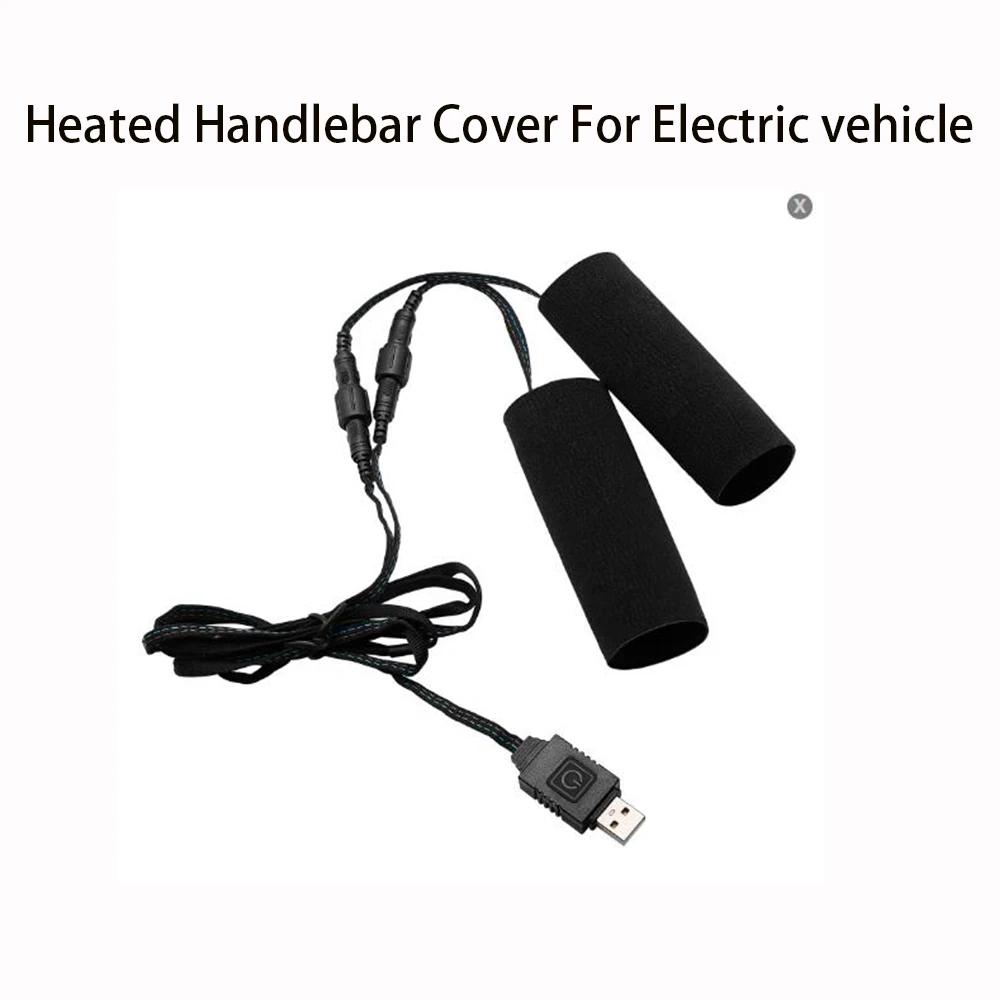 

Heated Motorcycle Handlebar Grips With Memory Function Warmer Electric Heated Grip Cover Anti Vibration Anti Slip Hot Handlebar