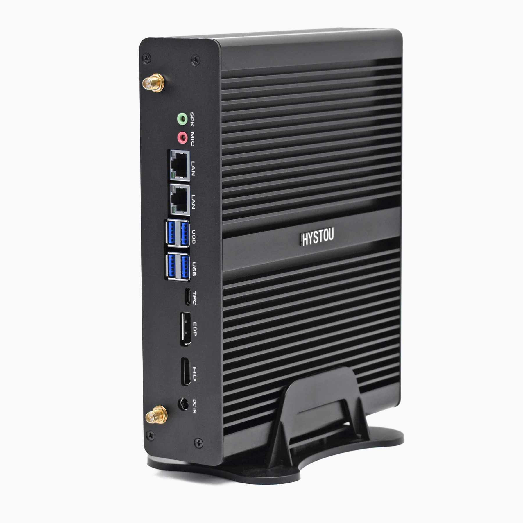 HYSTOU-Mini PC de cine en casa, ordenador portátil sin ventilador, Inter Core i7-8565U o 10510U UHD Graphics 620 HDxDP, Win10 Linux