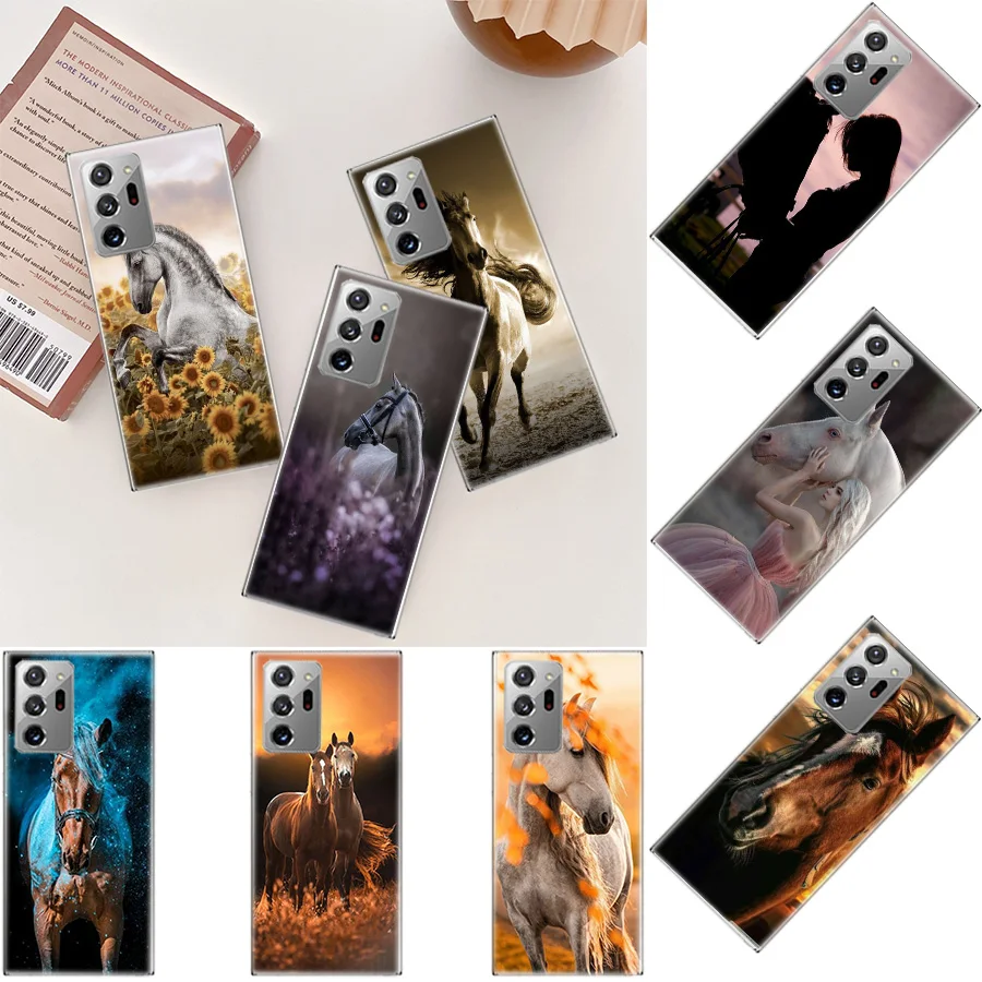 Running Horse Animal Phone Case For Galaxy A16 A26 A36 A56 A05S A15 A25 A35 A55 Samsung Note 20 Ultra 10 Plus S9 M52 M51 M32 M30