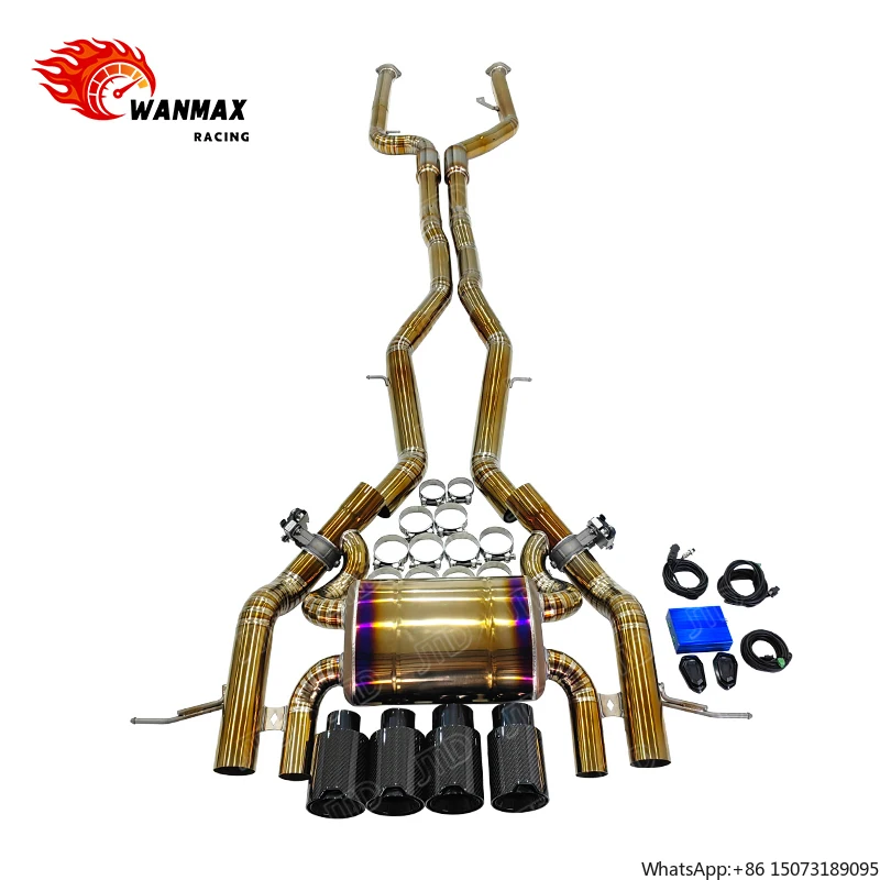 Titanium Exhaust System for  G82 M4 Competition Cat-Back with  Active Sound Sport Exhaust